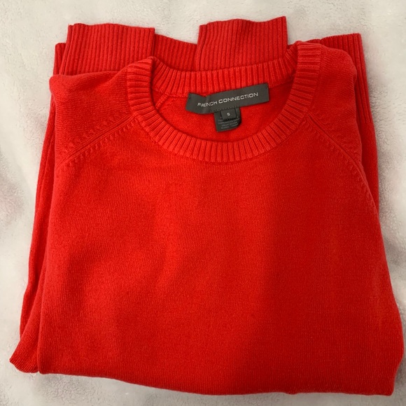 French Connection Red Crewneck Sweater - Picture 3 of 5